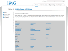 Tablet Screenshot of imgcollegeaffiliates.com
